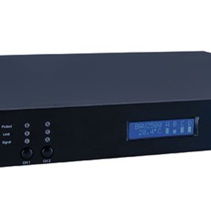 Beale Street 1000W 2 Channel Amplifier (BAV2500) shown from the front showing display and controls.