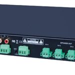 Beale Street 1000W 4 Channel Amplifier (BAV4250) shown from the back at an angle showing connections.