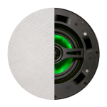 Beale Street In-Ceiling Dual Voice Coil Speaker IC6DVC - shown from front with half the grill in place and half open