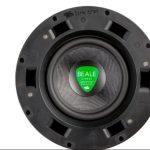 Beale Street Audio In-ceiling subwoofer ICS6-MB - showed at an angle.Beale Street Audio In-ceiling subwoofer ICS6-MB - showed from the front.