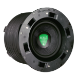 Beale Street Audio In-ceiling subwoofer ICS6-MB - showed at an angle.