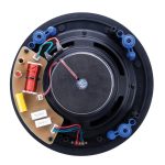 Beale Street Basics IC6-BSC in-ceiling speaker with back view showing components of the speaker..