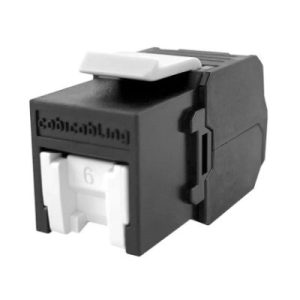 CobiCabling C11-6000 Cat 6 RJ45 keystone shown from the front.