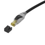 CobiCabling CAT6A field termination plug (C27-1000) on the end of a cable.