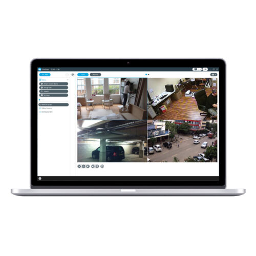 View of Partizan CCTV rendered on to a laptop screen