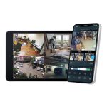 View of Partizan CCTV rendered on to a screen and a phone app