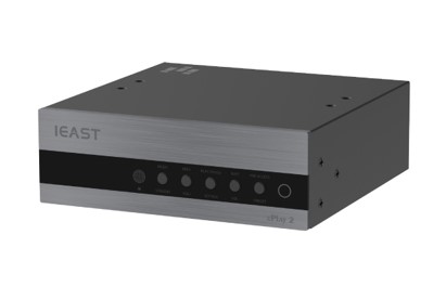 iEast ePlay2 Network Audio Streamer - showing unit from the front at a slight angle