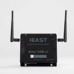 iEAST Amp-i50B v2 - iEAST Multiroom Streaming Amplifier front view showing unit and antenna