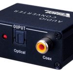 Digital Audio Converter with Dual Outputs - showing the output side of the unit