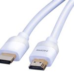 Vanco Pro Series High Speed HDMI Cables with Ethernet in white - showing HDMI connections at the end of the cables