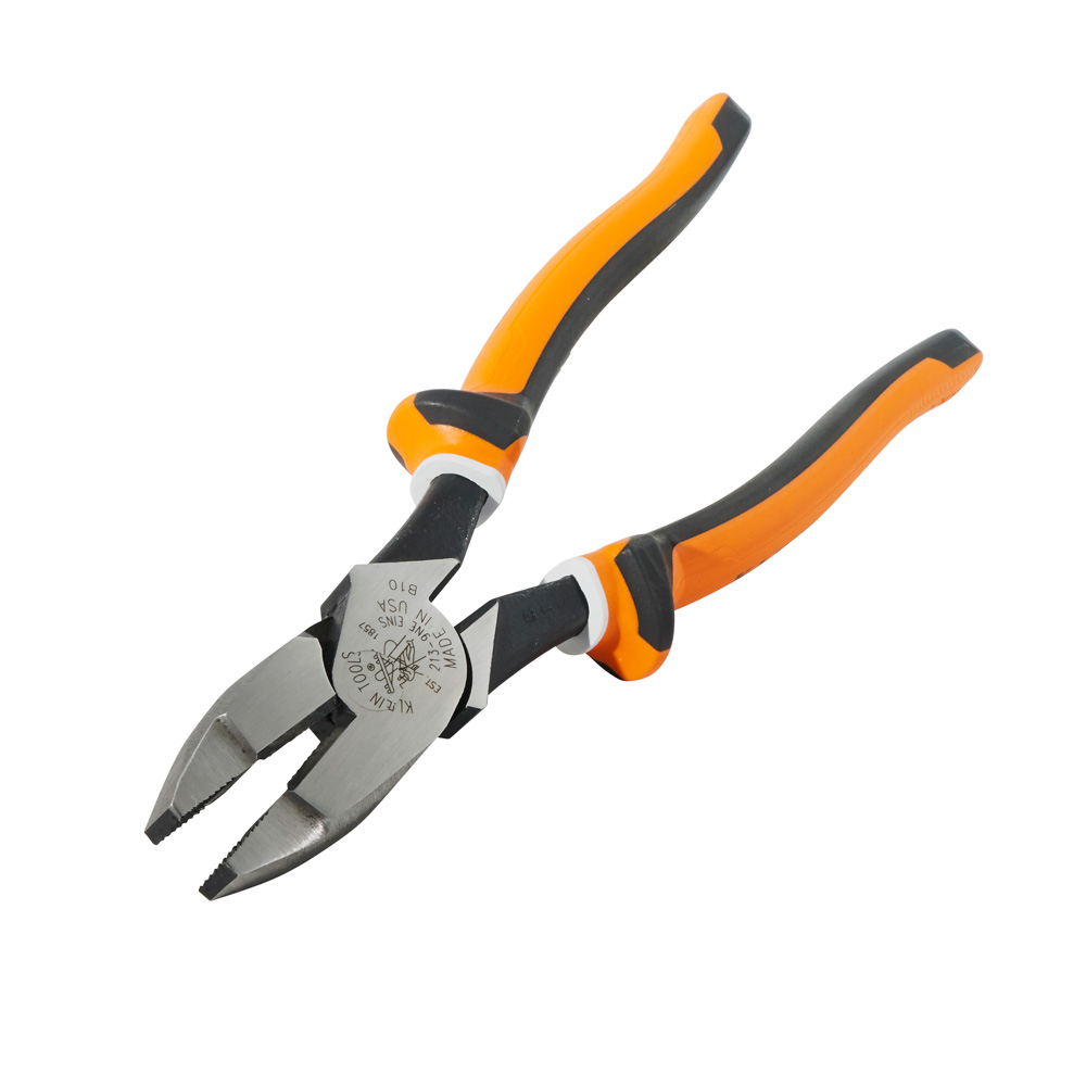 KLEIN TOOLS Insulated Pliers Side Cutters shown from the side at an angle