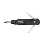 KLEIN TOOLS Punchdown Tool Krone Blade - side view showing hook, spudger and impact lock dial