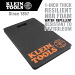 KLEIN TOOLS Tradesman Pro Standard Kneeling Pad ubfigraphic with text 1-inch thick resilient NRB foam, water repellent, resilient to petroleum 