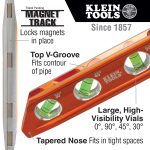 KLEIN TOOLS Torpedo Level infographic