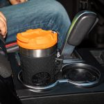 KLEIN TOOLS Tradesman Tumbler in cupholder.