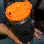 KLEIN TOOLS Tradesman Tumbler being held on-site.