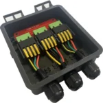 Speaker Snap Outdoor Junction Kit showing inside of the box