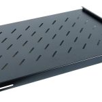 All-Rack fixed shelf in black.