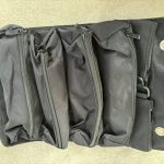 Dizzyfish TuknRoll Multi-purpose Tool Bag opened up showing the sip pockets included within.