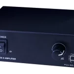 Pulse Audio 2 Channel Class D Amplifiers PA2X25 shown from the front at an angle