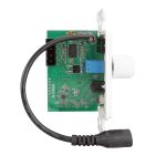Pulse Audio 2 Channel In-Wall Wi-Fi Streaming Amplifier (PA230SWA) - unit shown from the side showing circuit board and cable behind the unit.