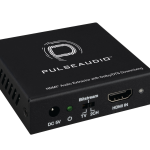 Pulse Audio HDMI® Audio Extractor with Dolby/DTS Downmixing (PA4KAE-DD) - view of unit from the front at an angle
