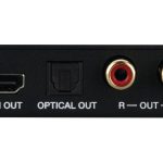 Pulse Audio HDMI® Audio Extractor with Dolby/DTS Downmixing (PA4KAE-DD) - view of unit from the back
