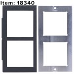 Smart-way Raceway Device Plate Insert - showing two device plate inserts 2-45mm opening (SW-IDB-D45I)