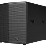 Wharfedale Pro Sigma-X18B speaker. Black speaker shown from the front at an angle.