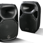 Wharfedale Pro Titan Passive Loudspeakers showing 2 sizes of speaker Titan X12 and Titan x15.