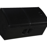 Wharfedale Pro WLA-12MX shown from the front side angle.