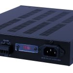 Pulse Audio 2 Channel Class D Amplifiers PA2X150 shown from the back at an angle