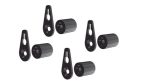 Garvan Coro WAE121 Subwoofer wall mounting kit HTF004 showing four wall mounting brackets and fixings