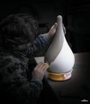 A Garvan Goccia Speaker being handmade within a factory setting.