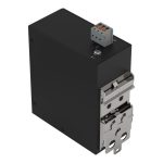 WAGO Eco Industrial Ethernet Switches1000Base-T 8-Port unit shown from the back at an angle.