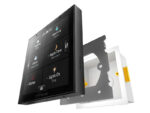 RITHUM Switch PRO - Dynamic Keypad showing panel, fixings and backbox