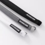BOSSCOM Cable Sock with Zip showing three colours available: Black, Grey and White