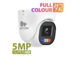 Partizan 5Mp fix focus IP camera IPD-5SP-IR FADA Cloud camera shown at an angled front view, with on-image text reading “Full Colour 24/7”, and “5MP SuperHD”.