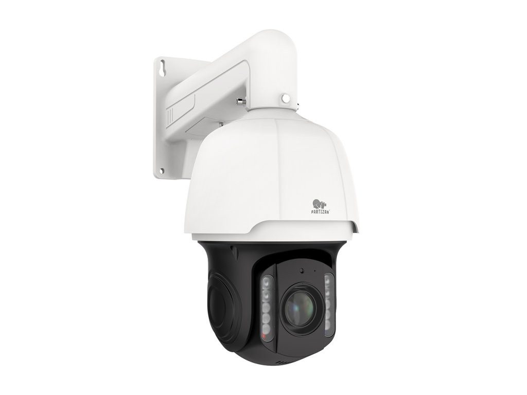 Partizan 8Mp PTZ IP camera IPS-230X-IR 4K FADA SH shown at an angled front view