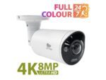 Partizan 8Mp panoramic IP camera IPO-5SP 4K 180 SH showing unit from the front at an angle with text 'Full Colour 24/7; 4K 8MP UltrHD"