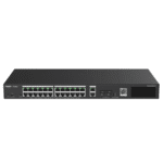 24-port Gigabit managed PoE Switch - showing unit from the front