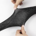 BOSSCOME Self-closing Wrap showing the black version of the wrap being held open