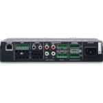 Wharfedale Pro QI 125.4 4-Channel Fixed installation Amplifier shown from the back.