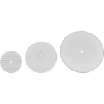 Wharfedale Pro Quad Industrial Ceiling Pro Series showing three size options available - 3"; 4" and 6.5"