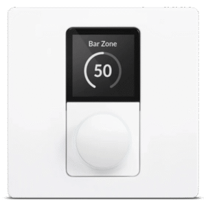 Wharfedale Pro ZC-1 Multi-Zone Controller image showing the digital display and control knob.
